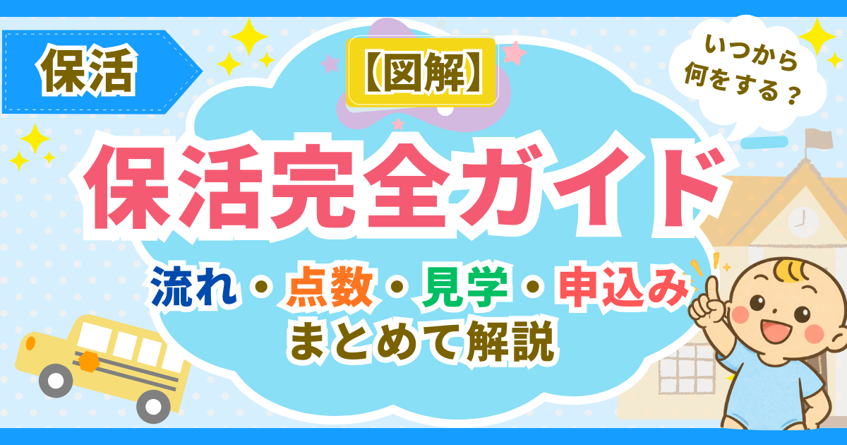 【保存版】保活完全ガイド｜いつから何をする？流れ・点数・見学・申込みをまとめて解説
