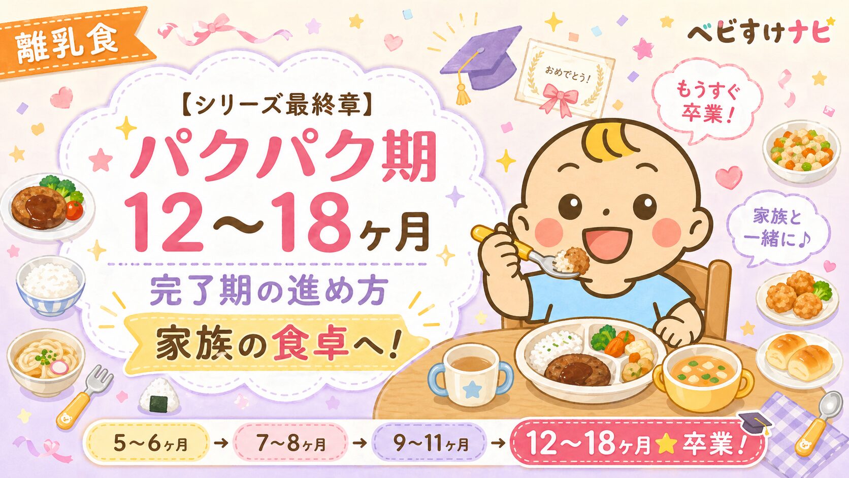 パクパク期(12〜18か月)の進め方 完全ガイドのアイキャッチ画像